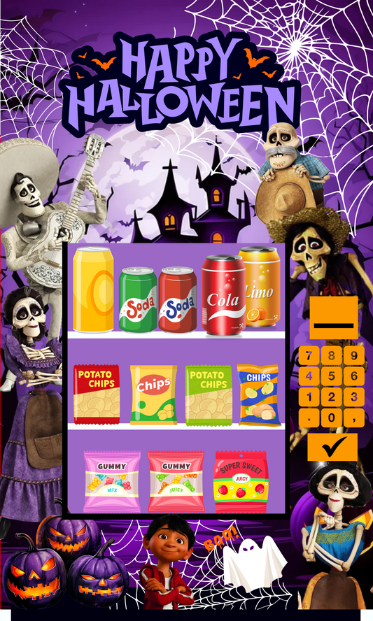 CoCo Halloween Vending Machine Editable Template