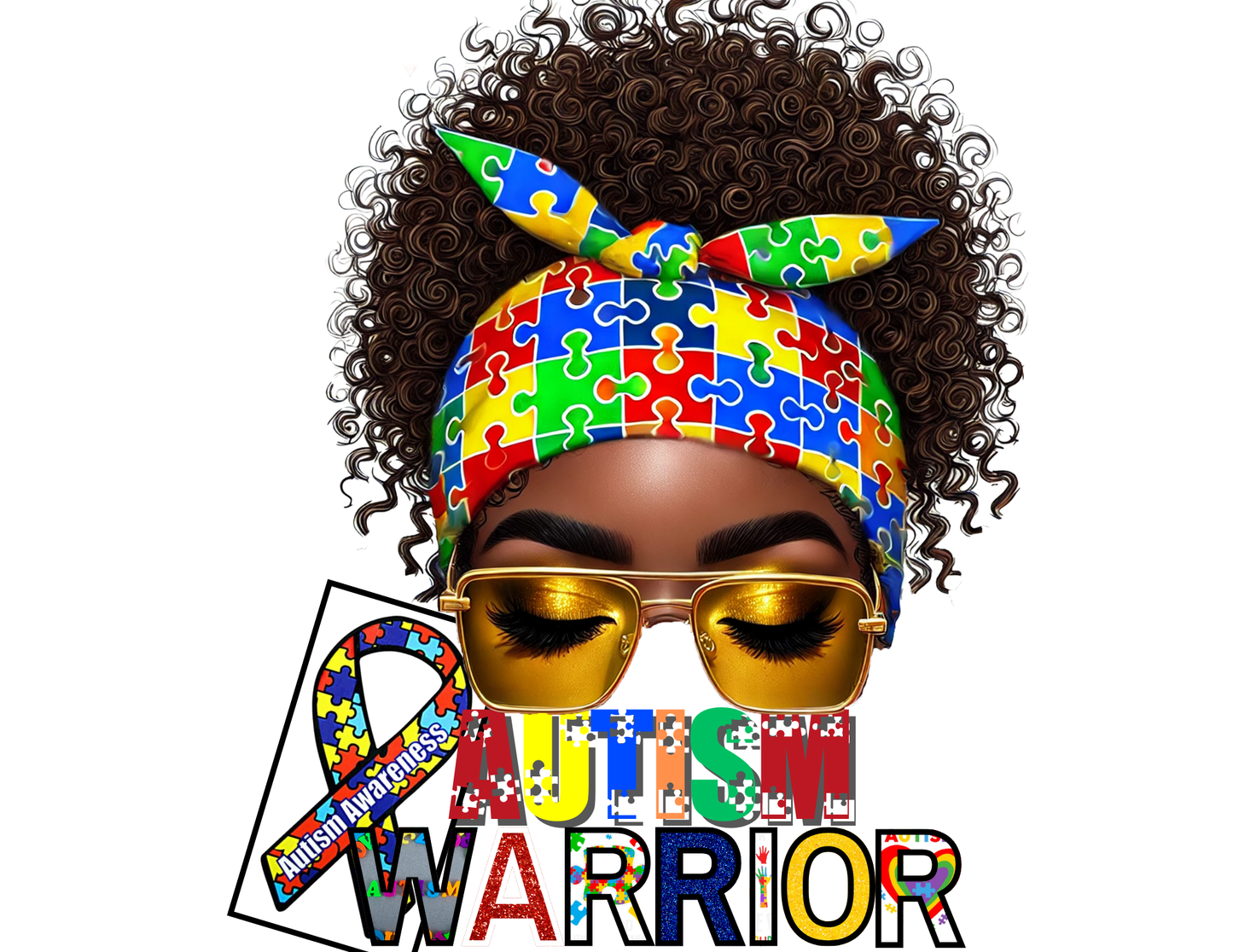 AUTISM WARRIOR DIGITAL CANVA DESIGN