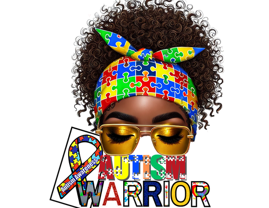 AUTISM WARRIOR DIGITAL CANVA DESIGN