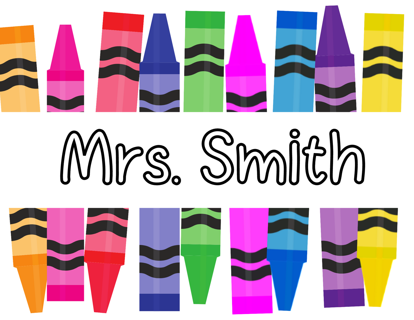 Teacher Appreciation Crayon's Digital Canva Design