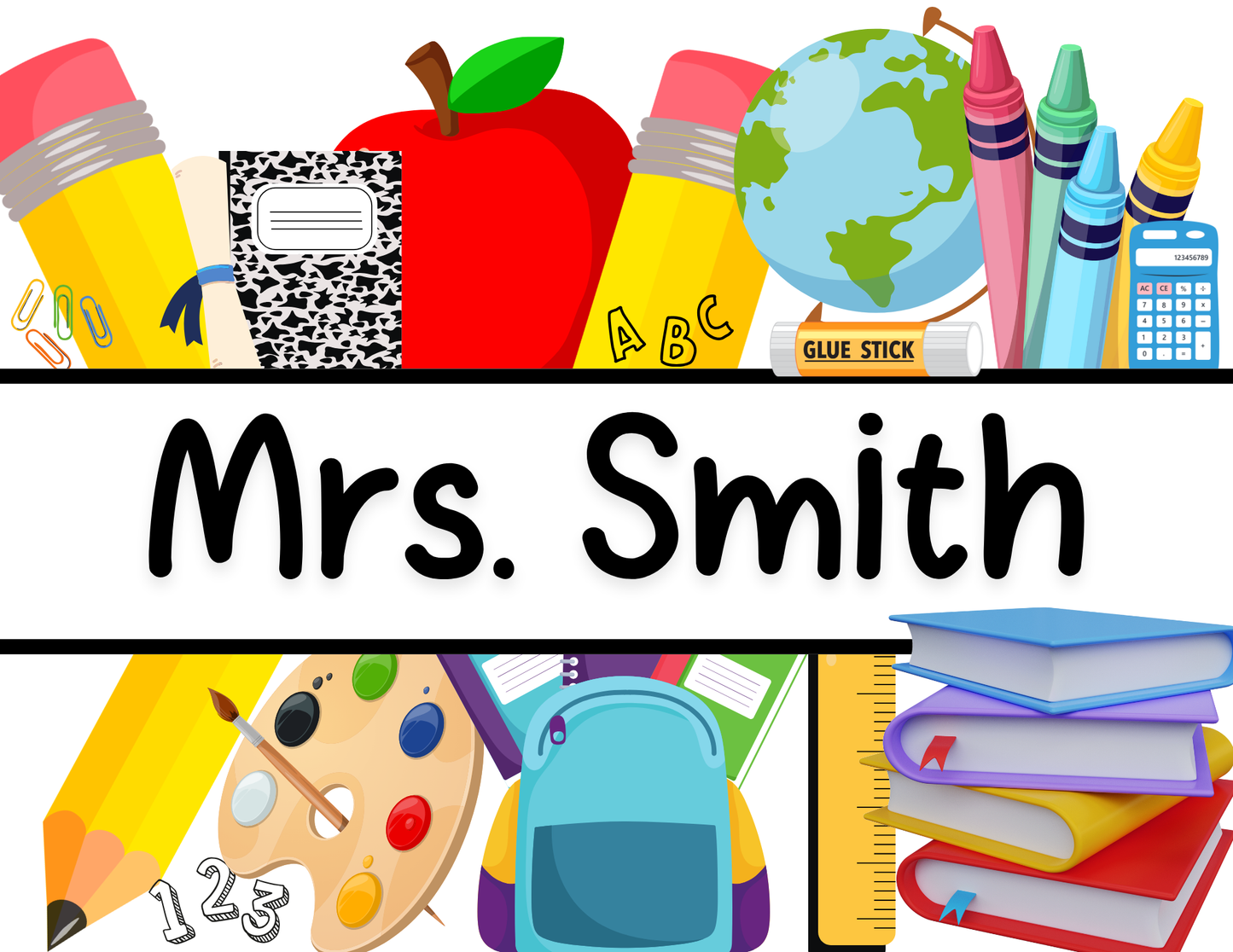 Teacher Appreciation Desk Digital Canva Design